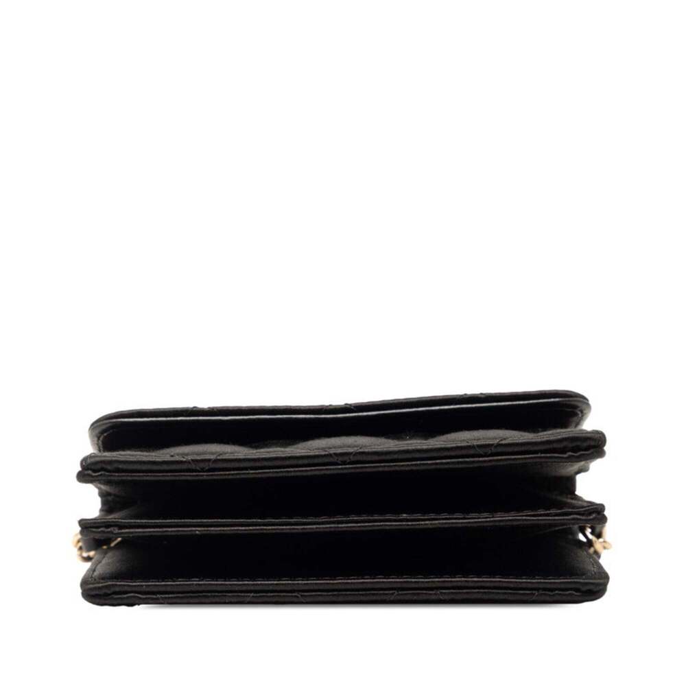 CHANEL Black Leather Logo Wallet - Picture 3 of 7